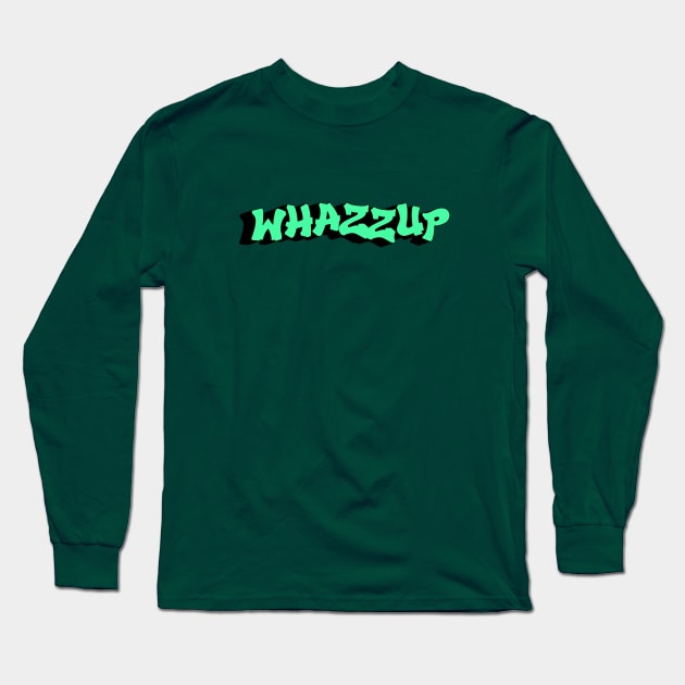 Whazzup green/black Long Sleeve T-Shirt by Dmitri